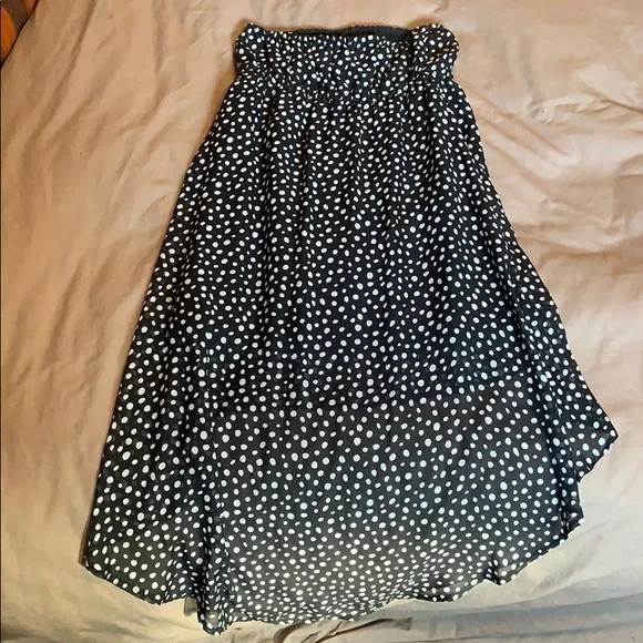 Ardene | Strapless flowy polka dots dress - Picture 3 of 6